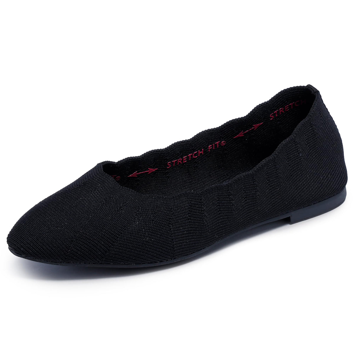 Skechers Women's Cleo Bewitch Ballet Flat | Modern Comfort Casual, Air-Cooled Memory Foam, Stretch Fit, Machine Washable, Vegan