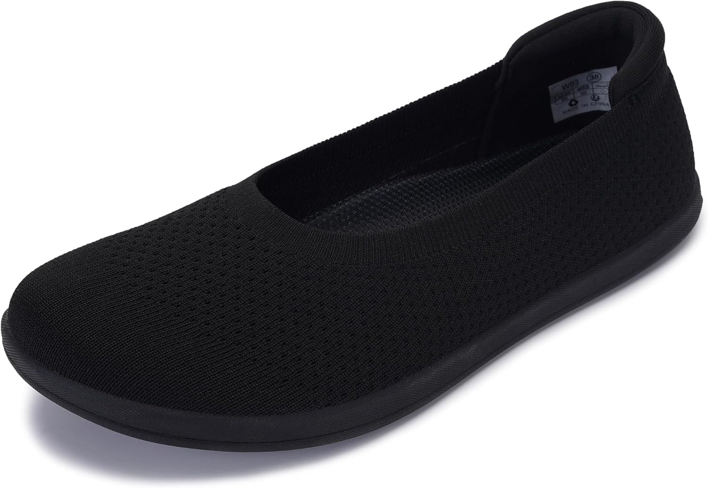 WHITIN Women's Wide Toe Box Barefoot Ballet Flats W93 | Natural Toe Space for Wide Feet, 2 Removable Insoles for Adjustable Fit, Comfort for Office, Dress, Business Casual, Daily