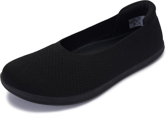 WHITIN Women's Wide Toe Box Barefoot Ballet Flats W93 | Natural Toe Space for Wide Feet, 2 Removable Insoles for Adjustable Fit, Comfort for Office, Dress, Business Casual, Daily