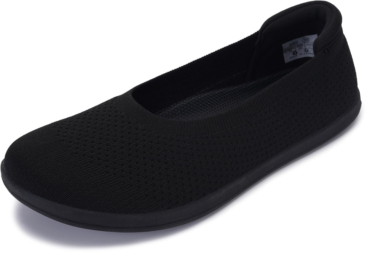 WHITIN Women's Wide Toe Box Barefoot Ballet Flats W93 | Natural Toe Space for Wide Feet, 2 Removable Insoles for Adjustable Fit, Comfort for Office, Dress, Business Casual, Daily