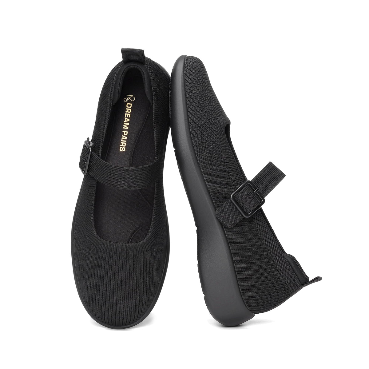 DREAM PAIRS Womens Ballet Mary Jane Flats Shoes | Arch Support, Anti-slip, Cushioning, Machine Washable, Comfortable Breathable, Walking Dressy Business Office Flat Shoes