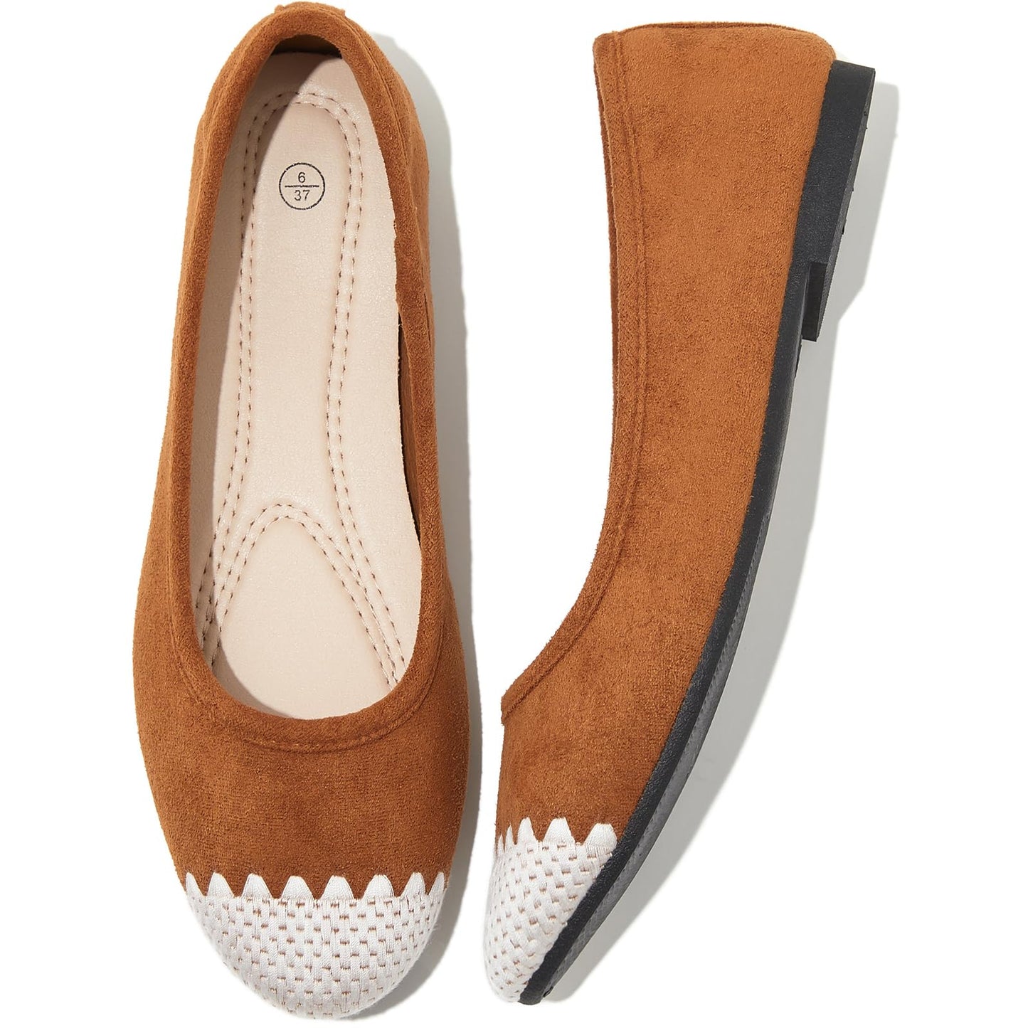 Women's Ballet Flats Shoes Dress Slip on Shoes | PU Leather Teacher Business Casual Loafers Non Slip Low Heel Dressy