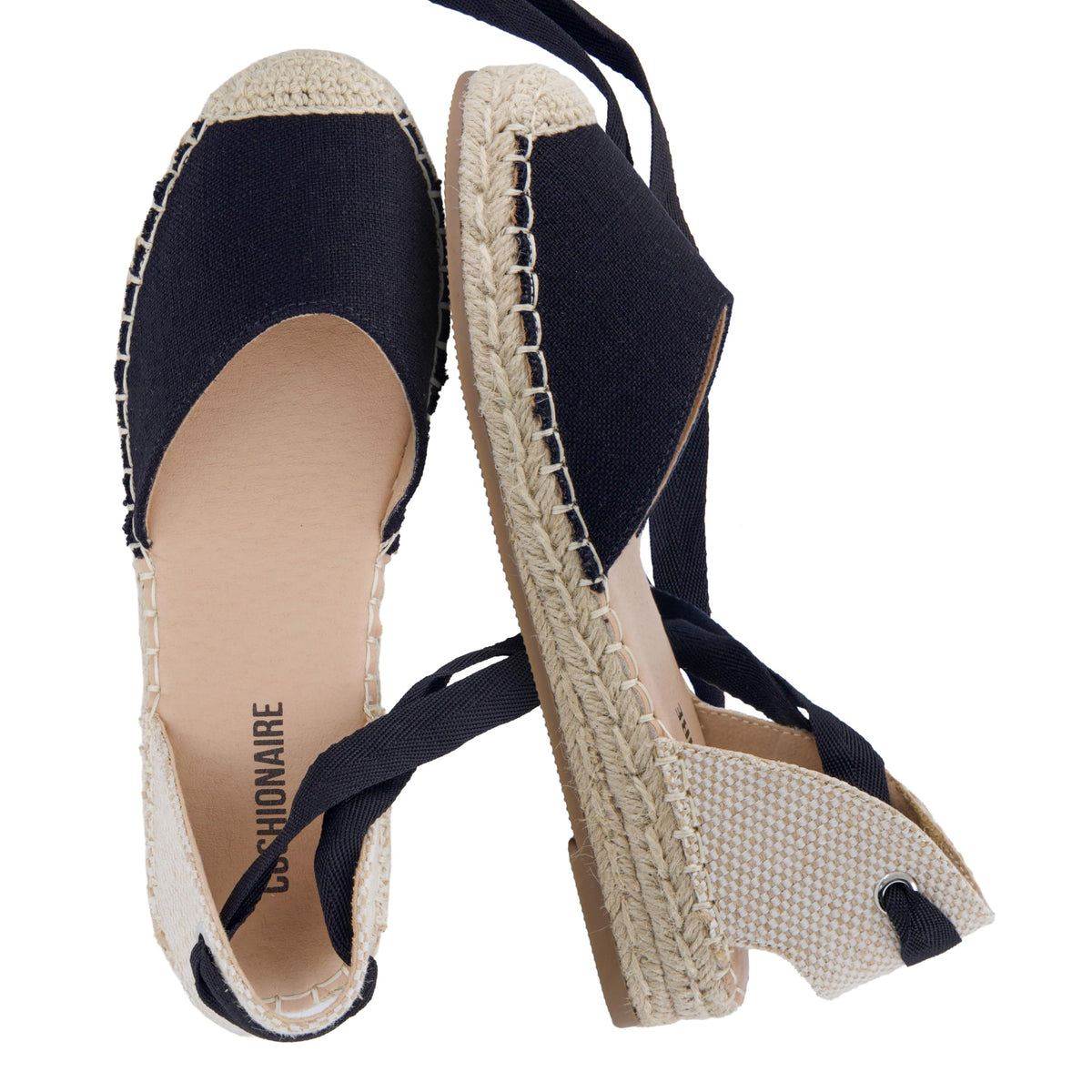 CUSHIONAIRE Talisa Espadrilles for Women, Closed Toe Wedge Sandal with Elastic Ankle Strap and Jute Wrapped Sole