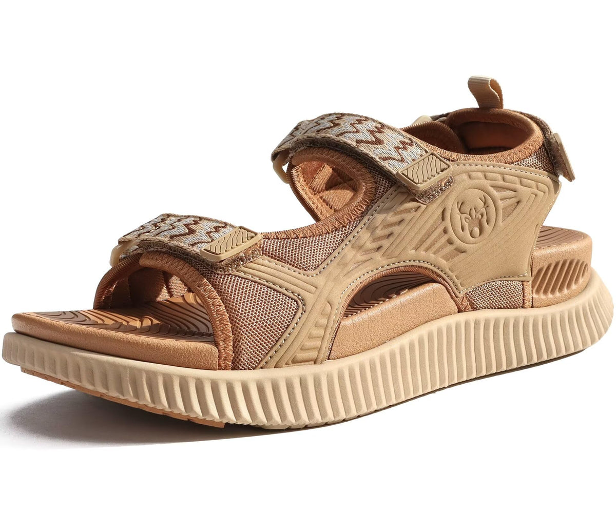KuaiLu Womens Orthopedic Walking Sandals with Comfortable Arch Support | Relief Plantar Fasciitis Summer Outdoor Hiking Recovery Adjustable Strap Athletic Chunky Cushion Shoes
