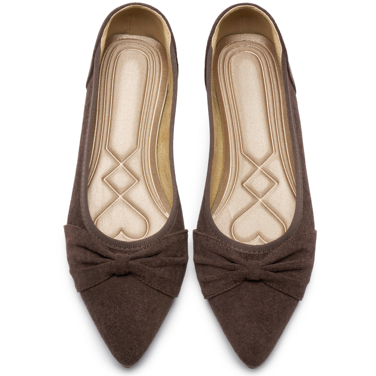 Ecetana Womens Flats Ballet Shoes: Comfortable Dressy Pointed Toe Bow Flats 2026 Foldable Slip On Dress Shoes for Work Office Business Wedding Casual