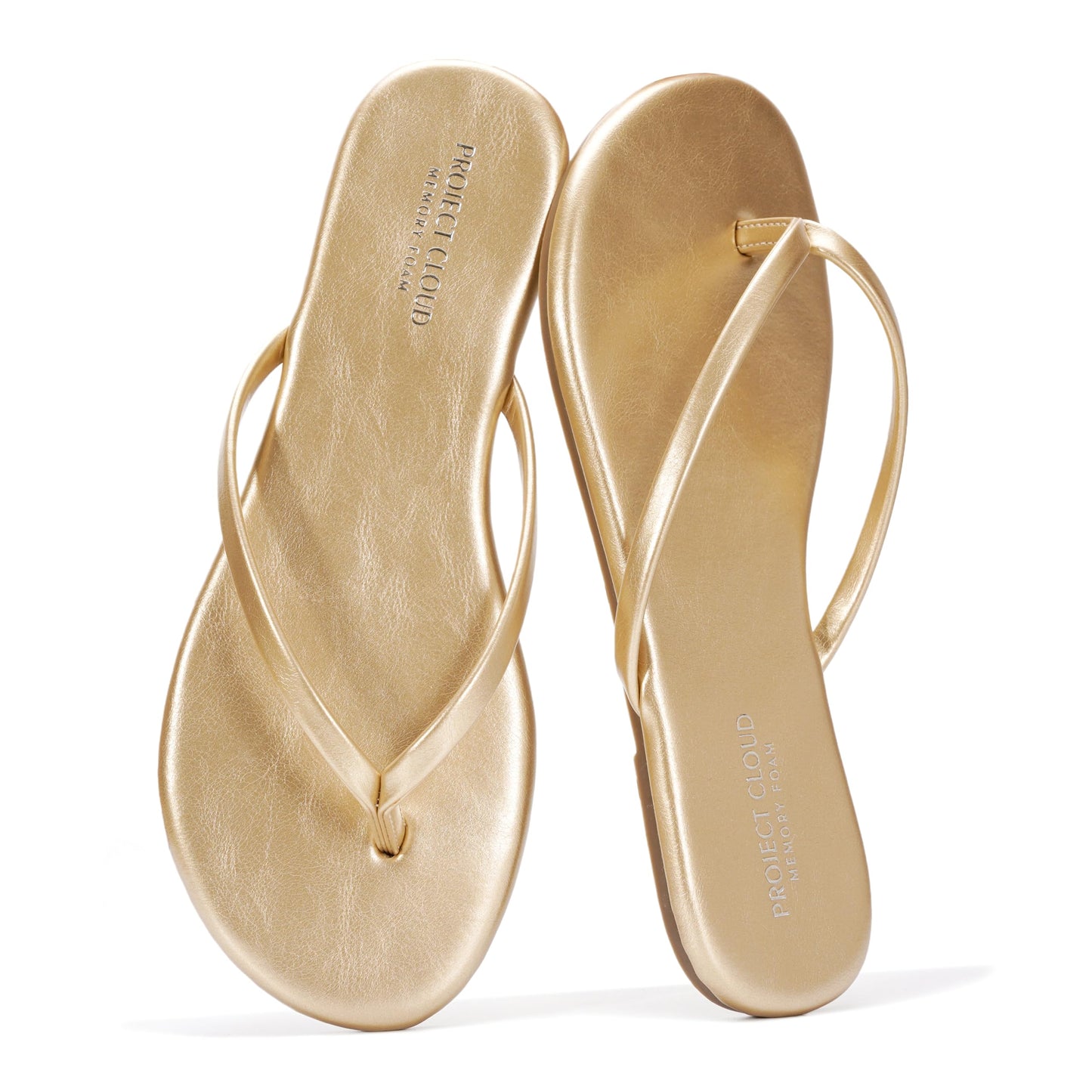 Project Cloud Flip Flops for Women Memory Foam Flats Sandals (Foundations) | Lightweight and Durable Non-Slip SoleWomens Sandals - Beach Essentials Womens Flat Sandals for Everyday Comfort Daily Wear