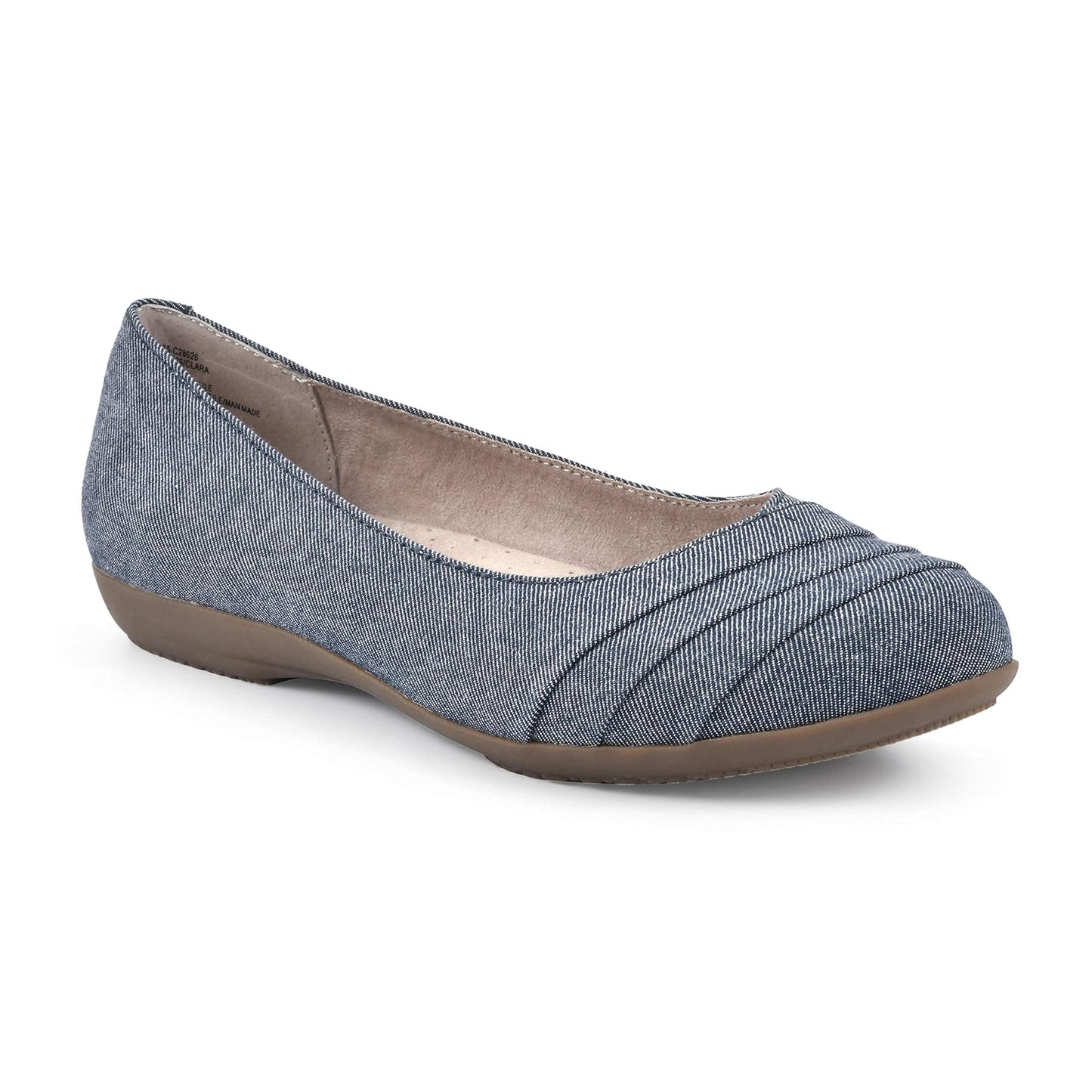 Cliffs by White Mountain Women's Clara Cushioned Ballet Flat