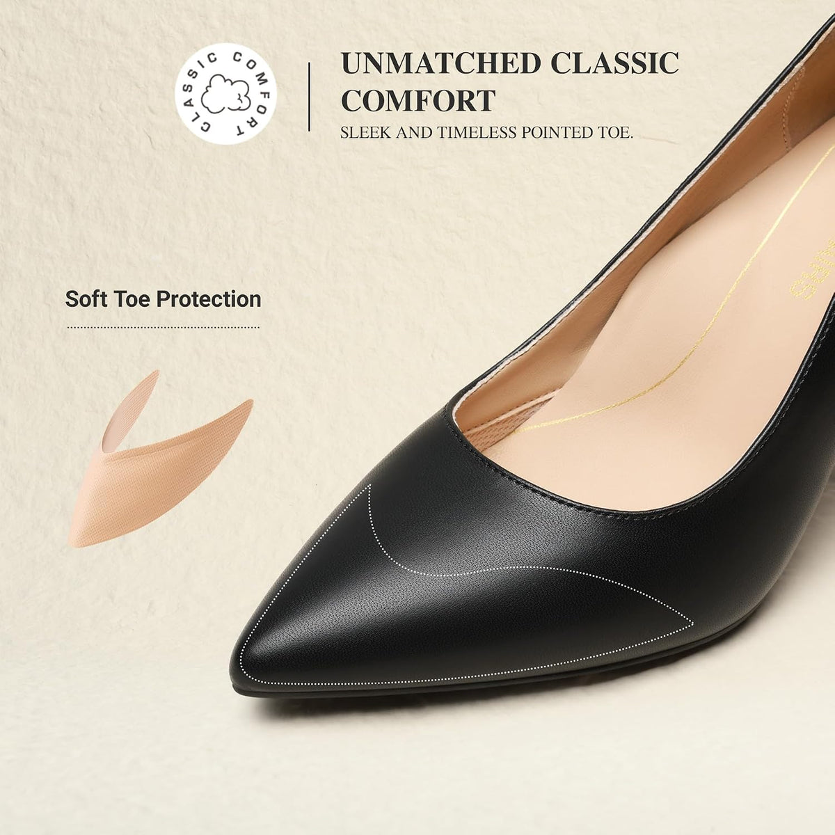 DREAM PAIRS Women's High Heels Pointed Toe Dress Shoes | Closed Toe Slip On Stiletto Fashion Wedding Bridal Work Office Comfortable Pumps Shoes
