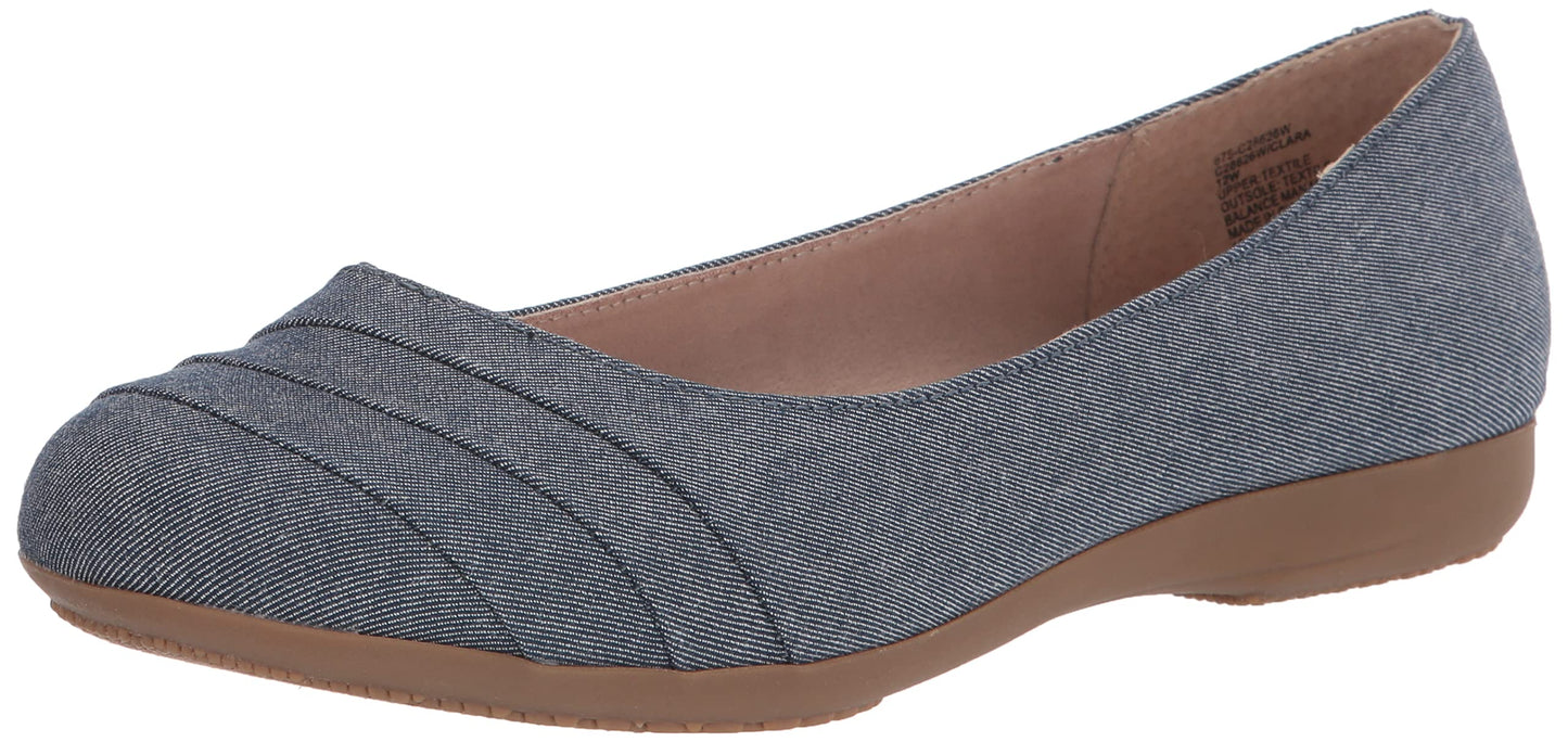 Cliffs by White Mountain Women's Clara Cushioned Ballet Flat