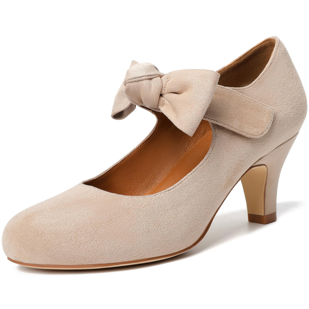 Mostrin Fashion Vintage Womens Small Bowtie Platform Pumps Ladies Sexy High Heeled Shoes