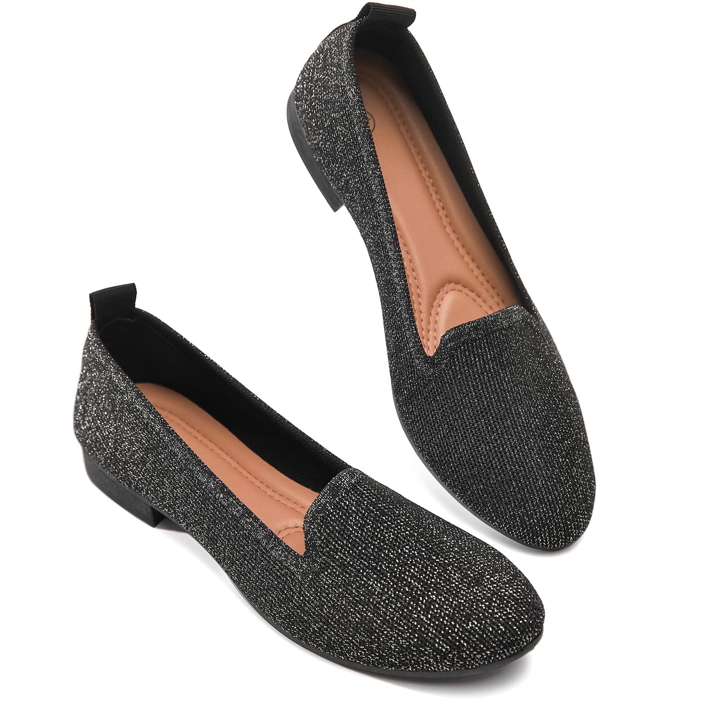 BABUDOG Women's Flats Shoes Mesh Slip on Loafers Soft Memory Foam Flats | Breathable Mesh Slip on Loafers,Casual Comfortable Dress Shoes for Work