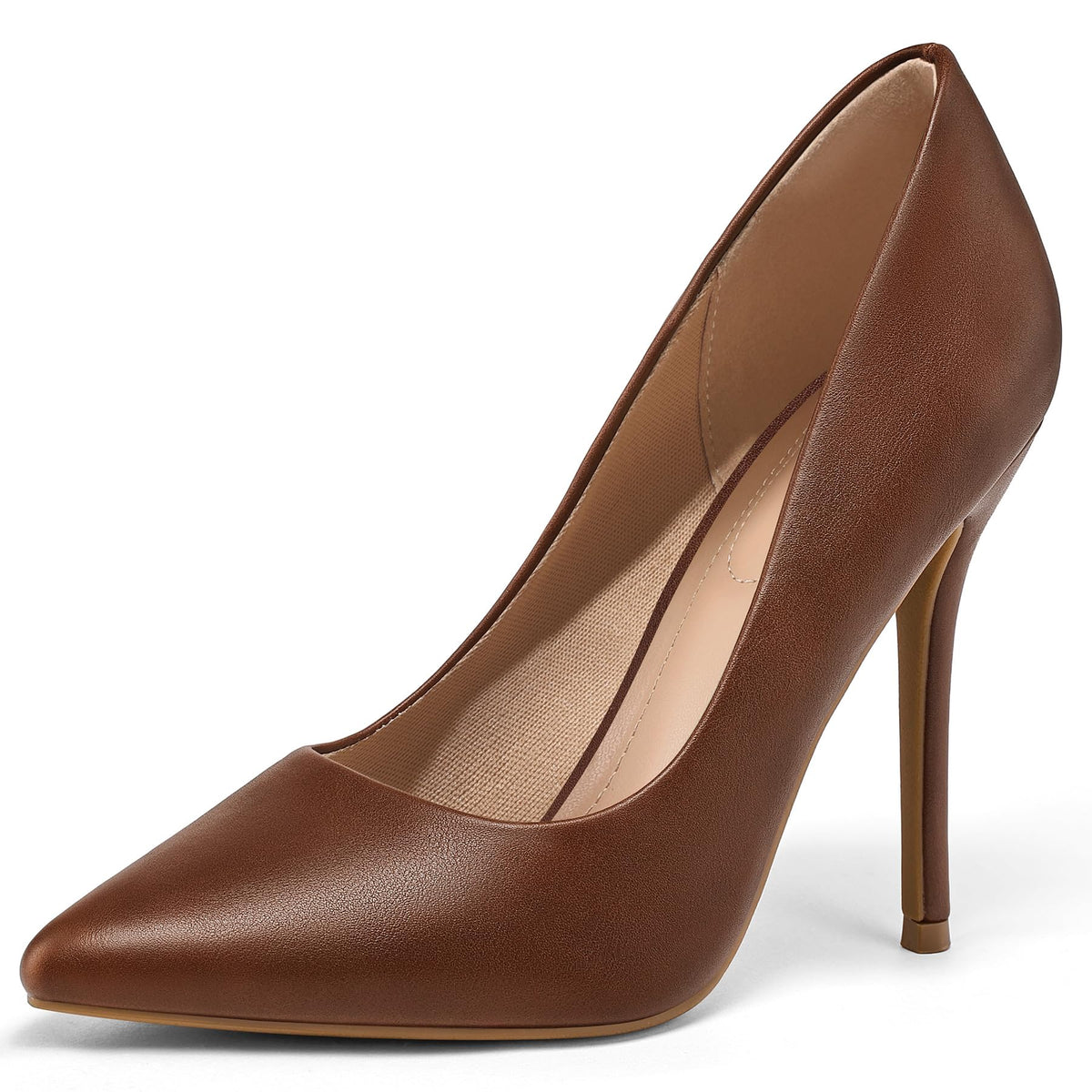 mysoft Women's High Heels Pumps Closed Pointed Toe Stiletto 4IN Dress Shoes | Slip on,Closed Toe Heels,Comfortable,Wedding,Dressy,Party,Formal,Office