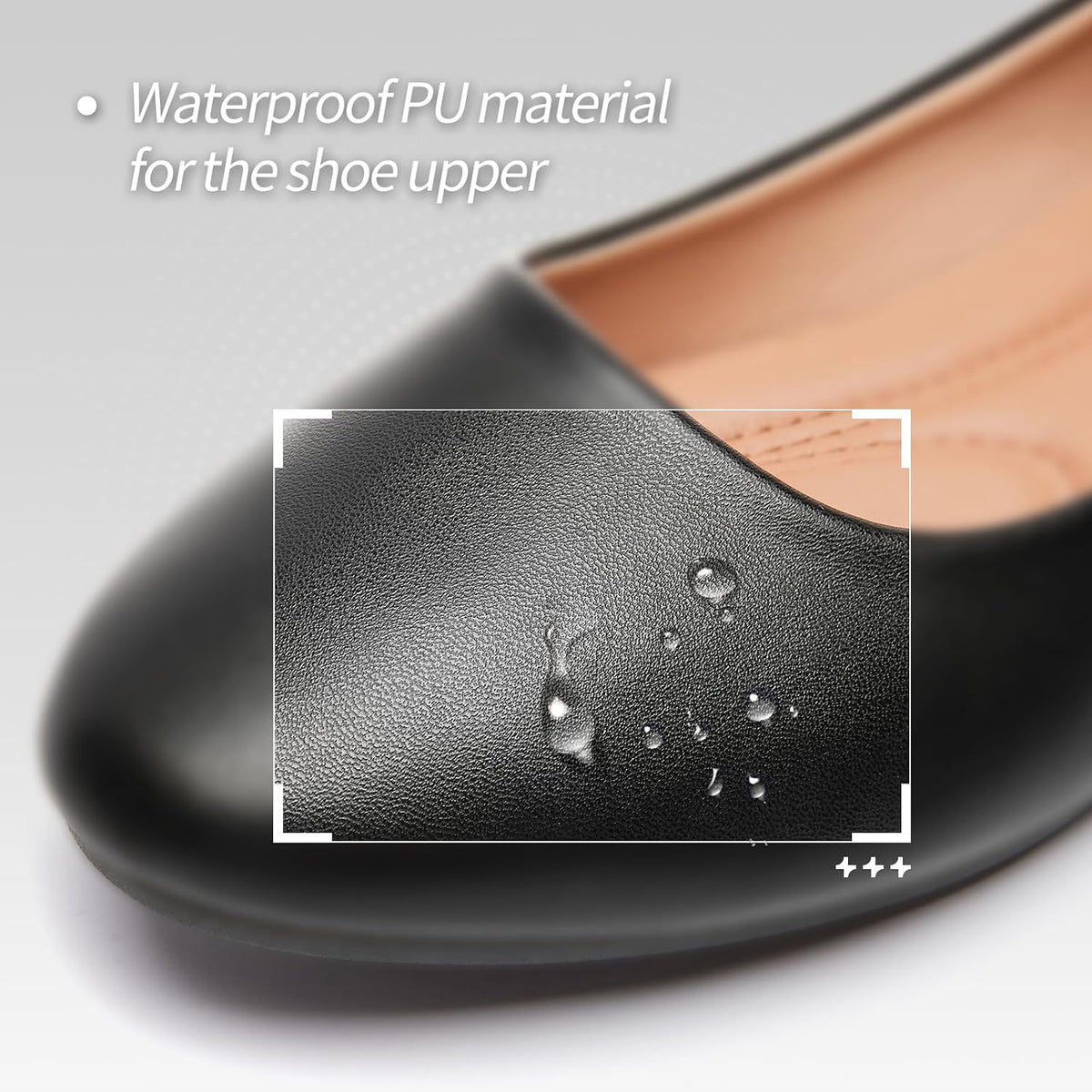 Women's Ballet Flats Shoes Dress Slip on Shoes | PU Leather Teacher Business Casual Loafers Non Slip Low Heel Dressy