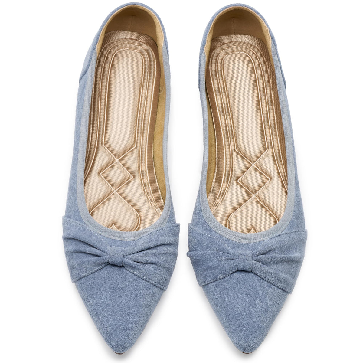 Ecetana Womens Flats Ballet Shoes: Comfortable Dressy Pointed Toe Bow Flats 2026 Foldable Slip On Dress Shoes for Work Office Business Wedding Casual