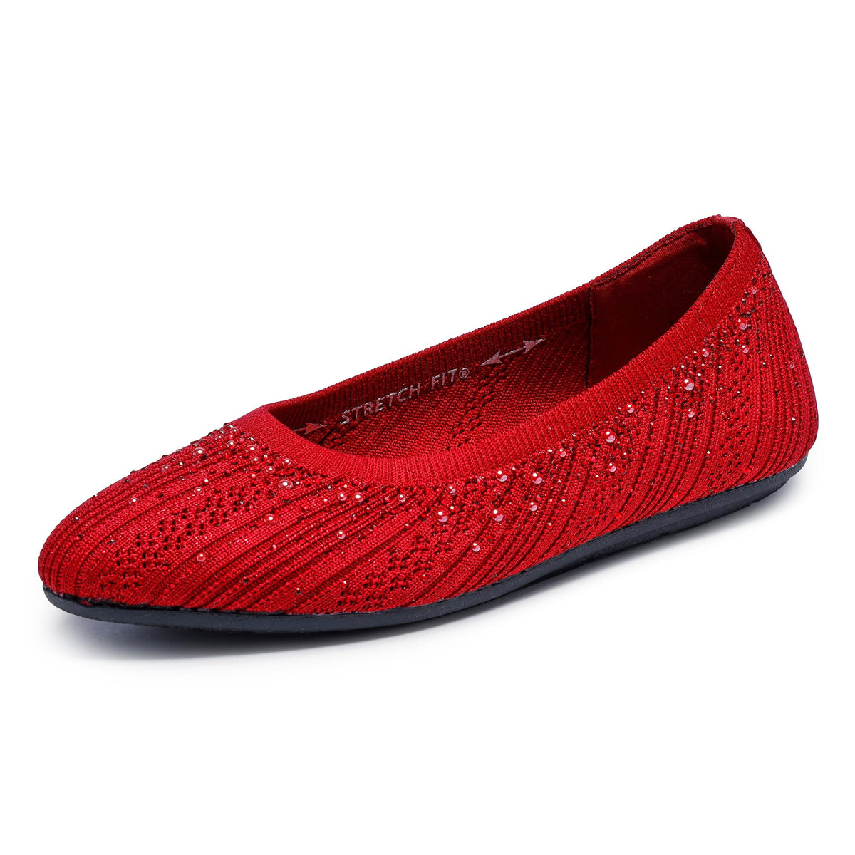 Skechers Women's Cleo 2.0 - Glitzy Daze | Modern Comfort Casual, Dress, Air-Cooled Memory Foam, Stretch Fit, Vegan, Recycled Materials