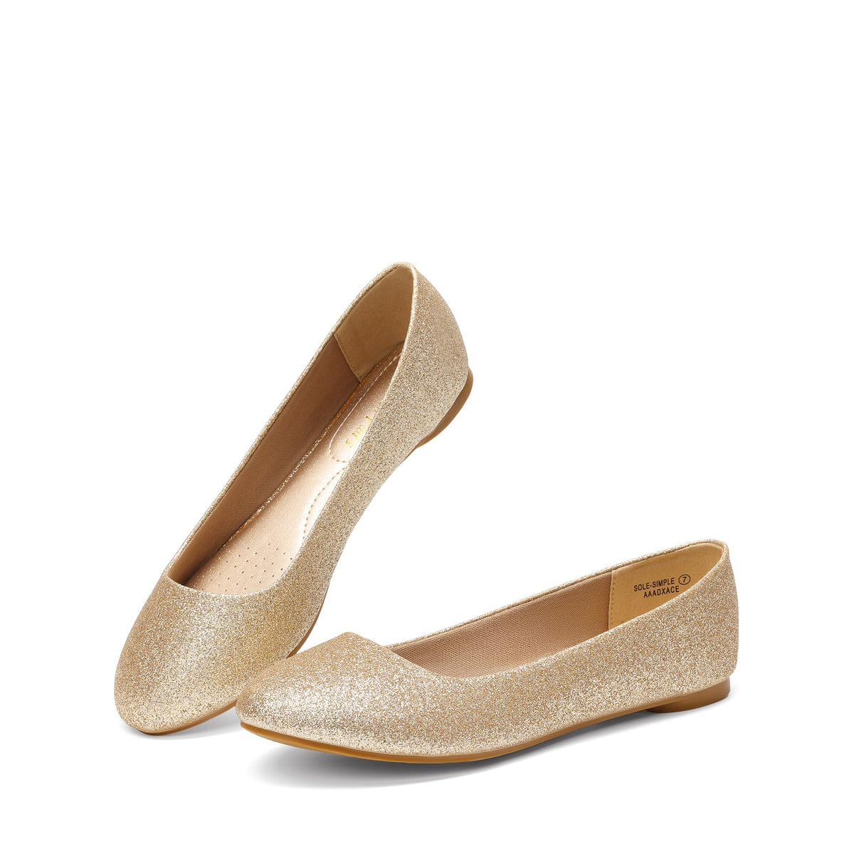 DREAM PAIRS Women's Ballet Flats Shoes | Dressy Comfortable Round Toe Slip on Ballerina Flats,Suitable for Daily Wedding Work Office Business Walking Shoes