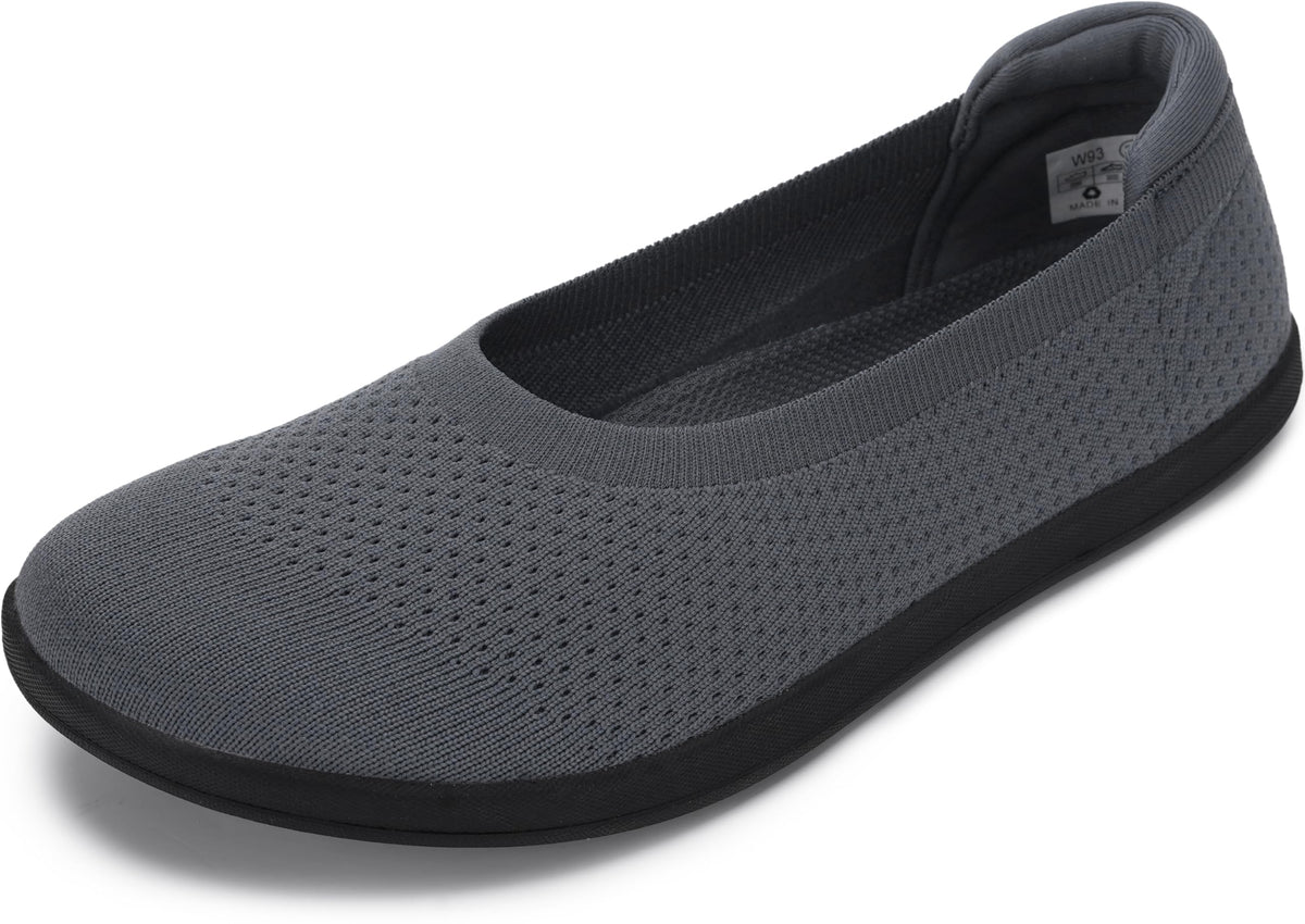 WHITIN Women's Wide Toe Box Barefoot Ballet Flats W93 | Natural Toe Space for Wide Feet, 2 Removable Insoles for Adjustable Fit, Comfort for Office, Dress, Business Casual, Daily
