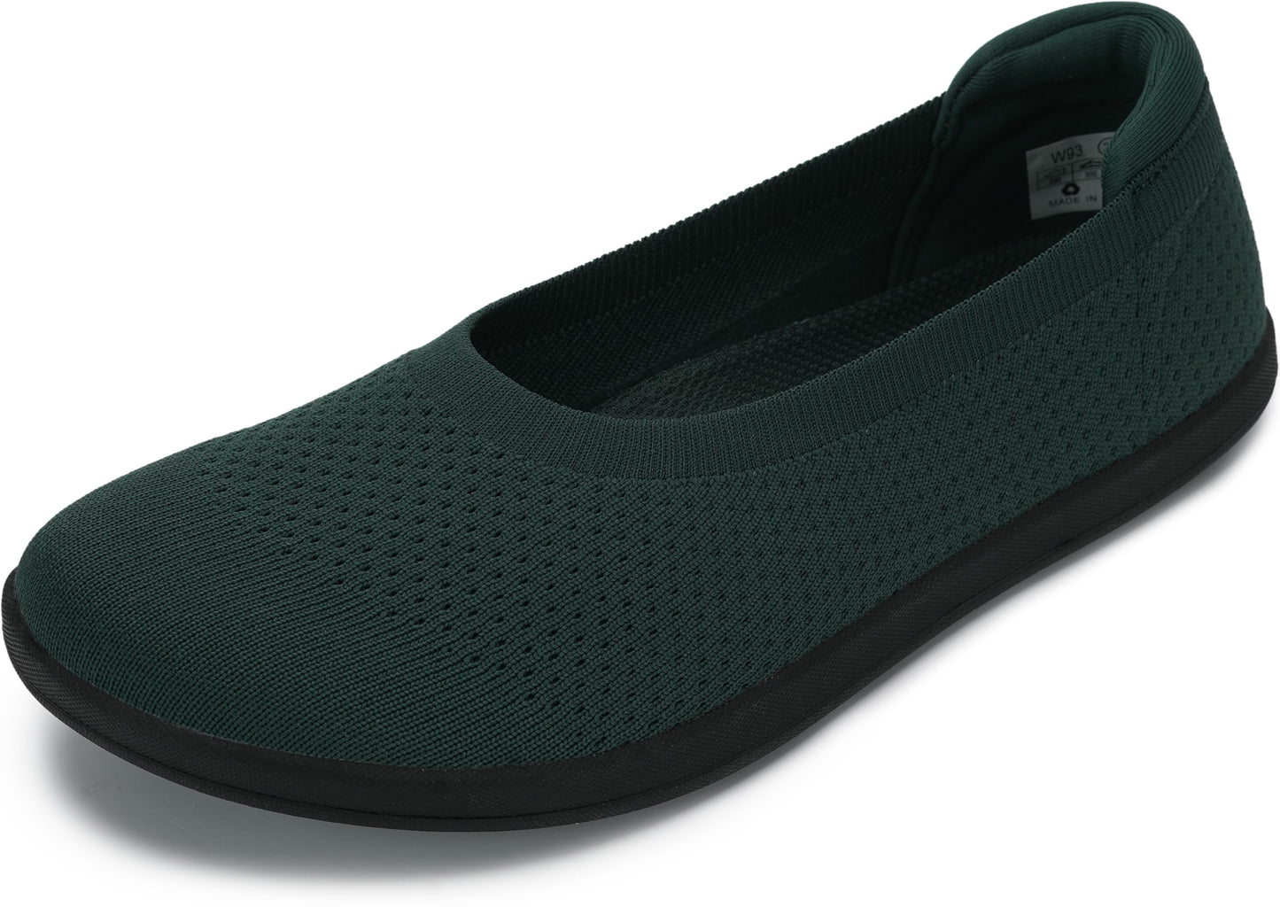 WHITIN Women's Wide Toe Box Barefoot Ballet Flats W93 | Natural Toe Space for Wide Feet, 2 Removable Insoles for Adjustable Fit, Comfort for Office, Dress, Business Casual, Daily
