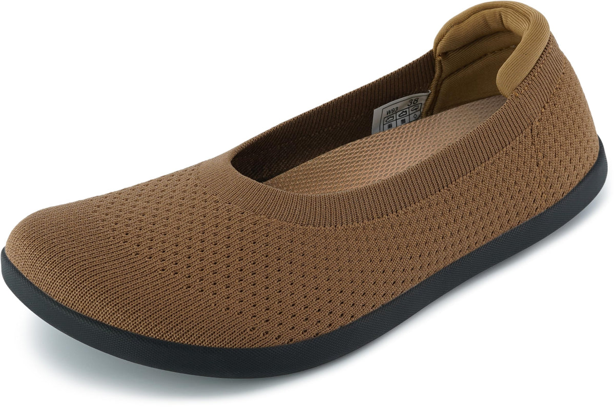 WHITIN Women's Wide Toe Box Barefoot Ballet Flats W93 | Natural Toe Space for Wide Feet, 2 Removable Insoles for Adjustable Fit, Comfort for Office, Dress, Business Casual, Daily