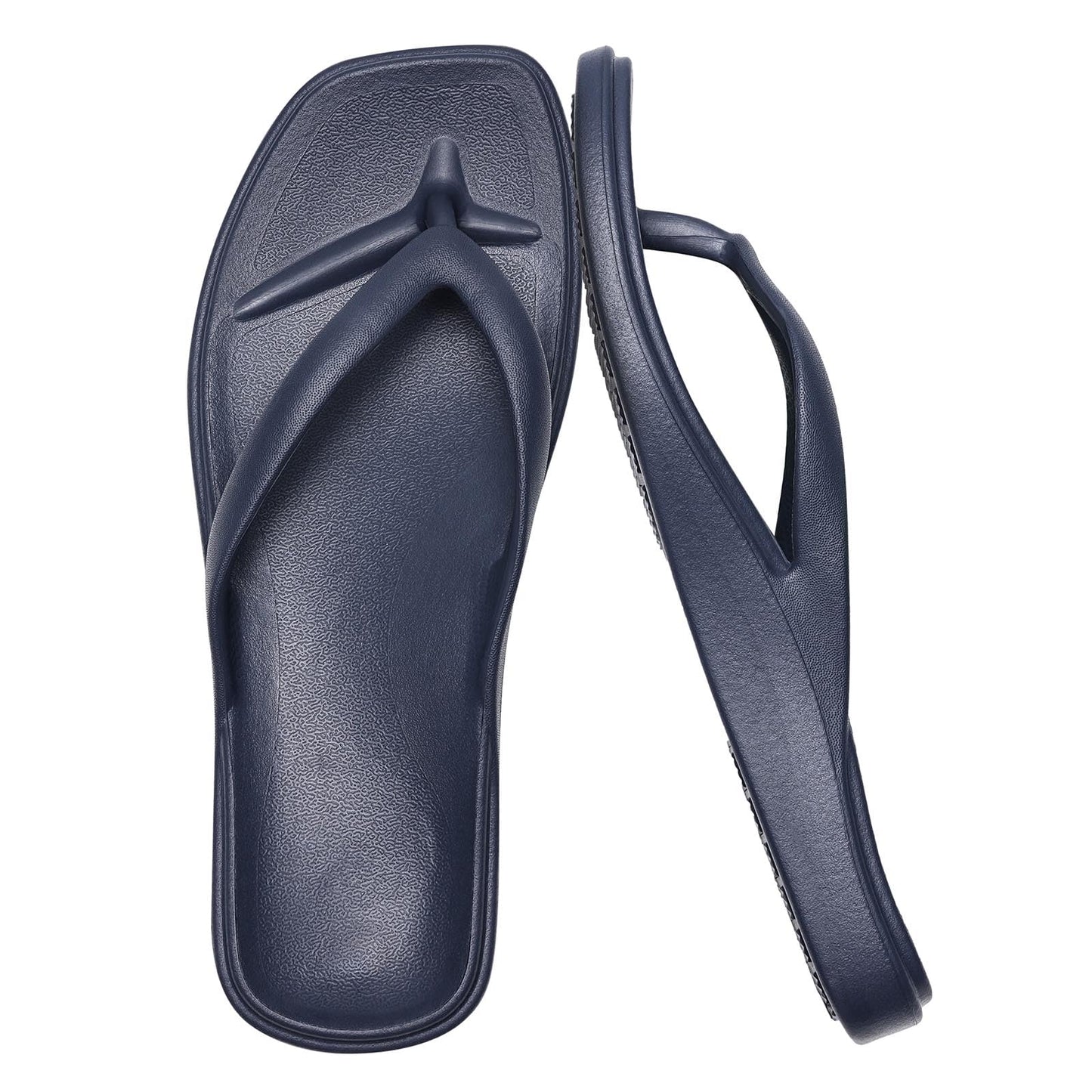 Arch Support Flip Flops for Women Square Toe Thong Sandals Comfortable Summer Beach Lightweight Flip Flops