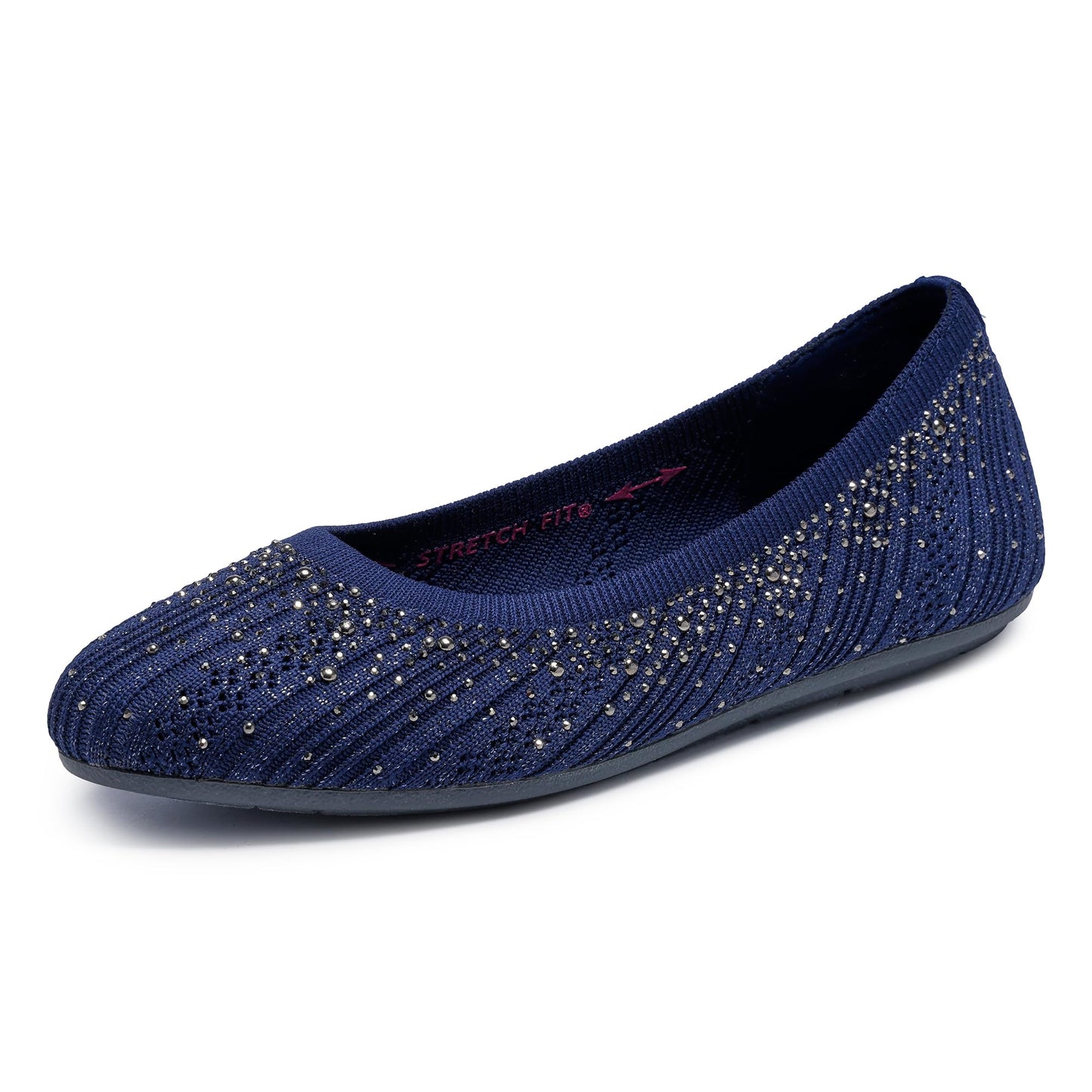 Skechers Women's Cleo 2.0 - Glitzy Daze | Modern Comfort Casual, Dress, Air-Cooled Memory Foam, Stretch Fit, Vegan, Recycled Materials