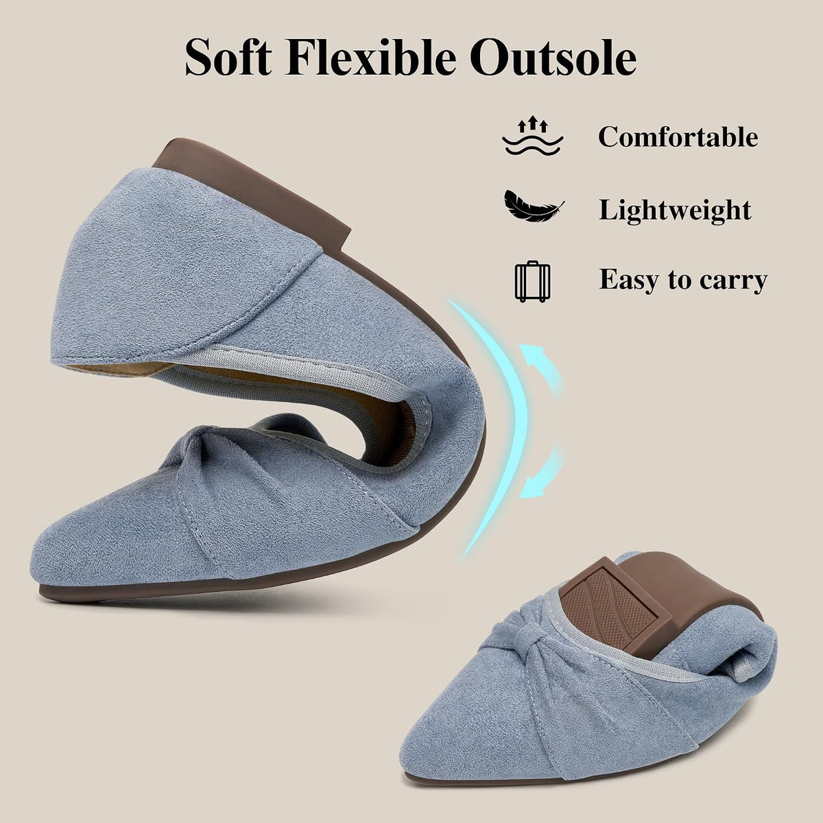 Ecetana Womens Flats Ballet Shoes: Comfortable Dressy Pointed Toe Bow Flats 2026 Foldable Slip On Dress Shoes for Work Office Business Wedding Casual