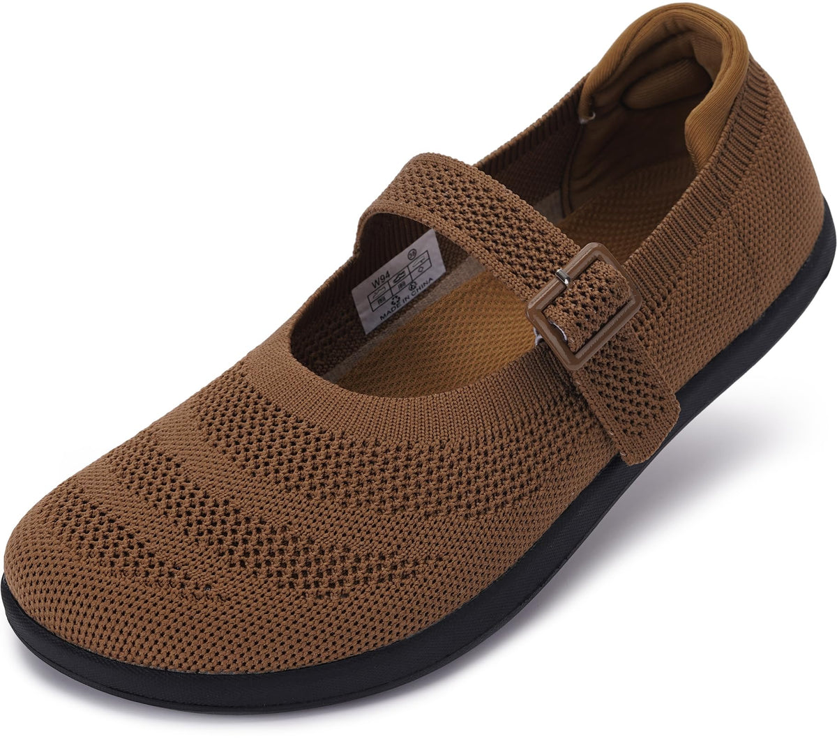 WHITIN Women's Barefoot Mary Jane Flats Wide Toe Box W94 | Toe Freedom for Wide Feet, Zero Drop for Natural Walking, All-Day Comfort for Office, Dress, Business Casual, Wedding