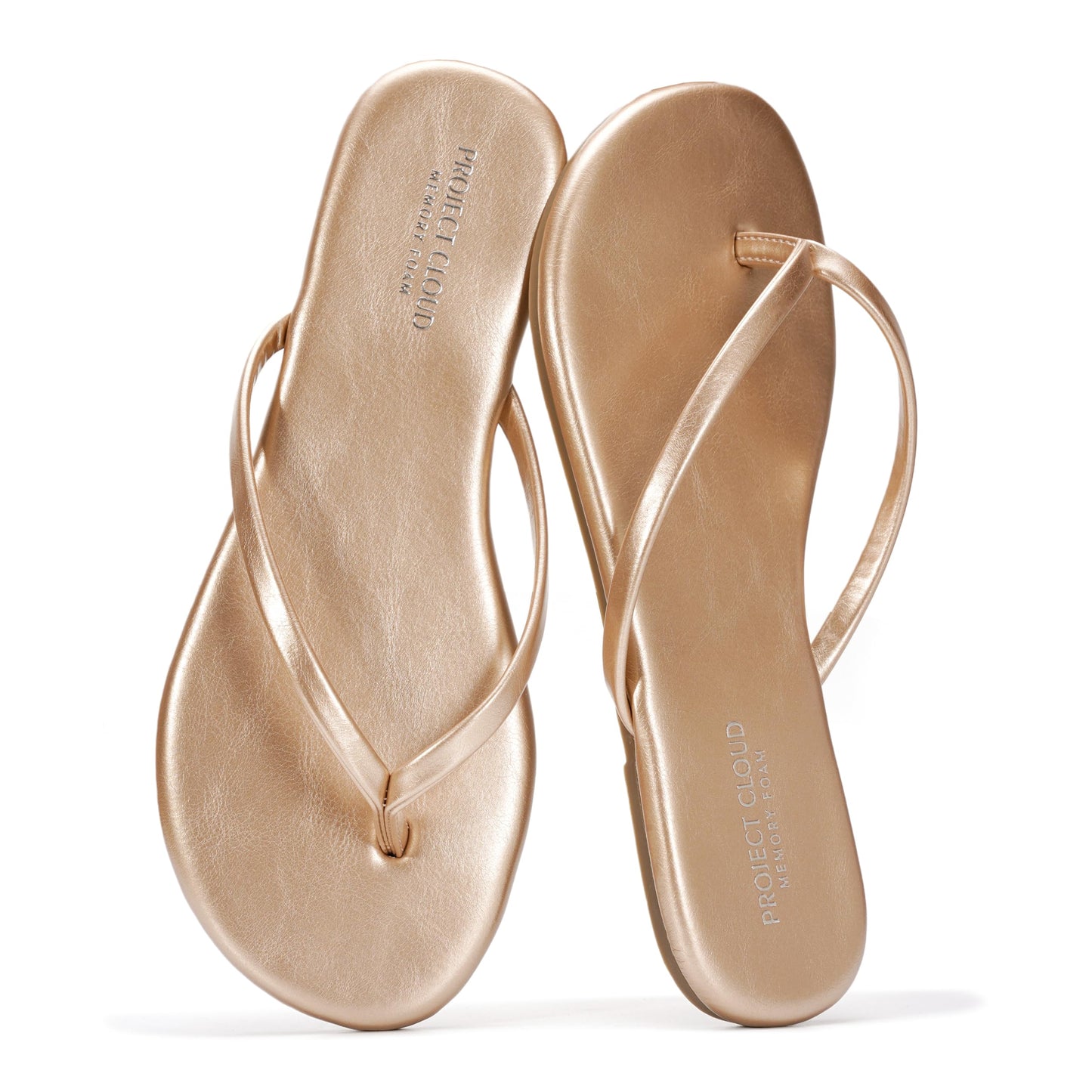 Project Cloud Flip Flops for Women Memory Foam Flats Sandals (Foundations) | Lightweight and Durable Non-Slip SoleWomens Sandals - Beach Essentials Womens Flat Sandals for Everyday Comfort Daily Wear