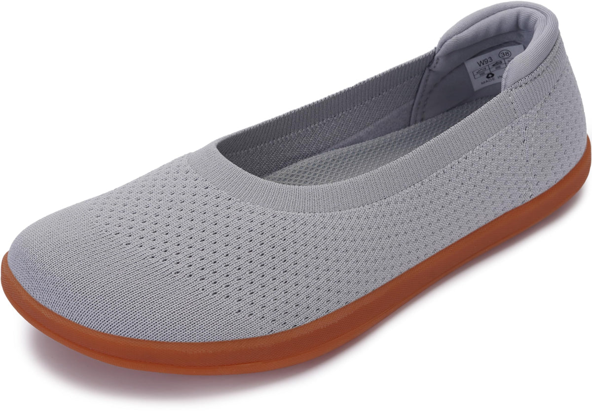 WHITIN Women's Wide Toe Box Barefoot Ballet Flats W93 | Natural Toe Space for Wide Feet, 2 Removable Insoles for Adjustable Fit, Comfort for Office, Dress, Business Casual, Daily