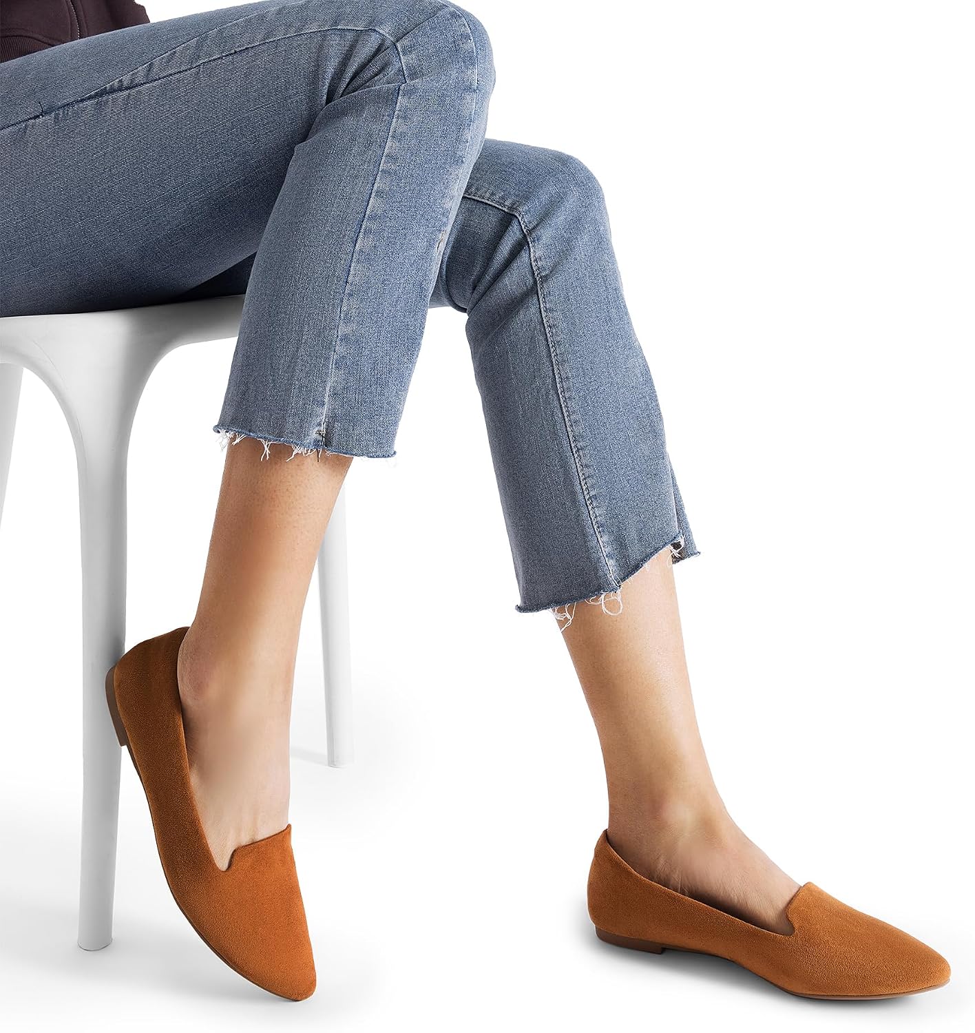 DREAM PAIRS Women's Pointed Toe Business Dressy Flats | chic pointed toe slip-on shoes, comfortable elegant classic casual dress loafer flats, for daily and work office