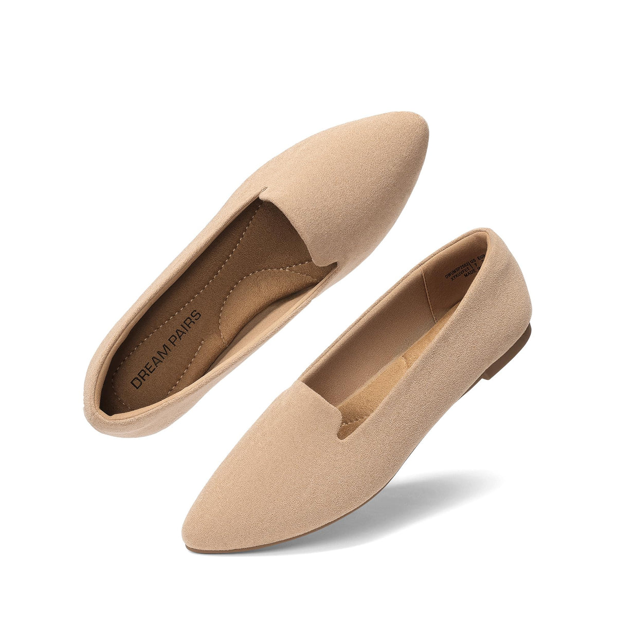 DREAM PAIRS Women's Pointed Toe Business Dressy Flats | chic pointed toe slip-on shoes, comfortable elegant classic casual dress loafer flats, for daily and work office