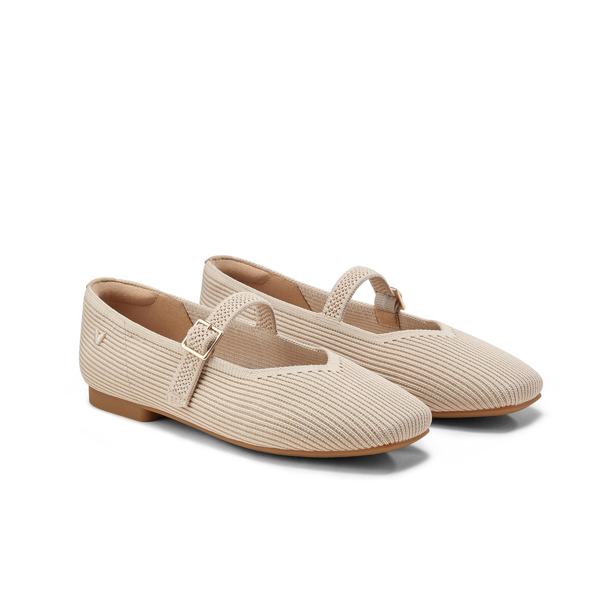 VIVAIA Women's Margot Mary Jane Square-Toe Ballet Flats