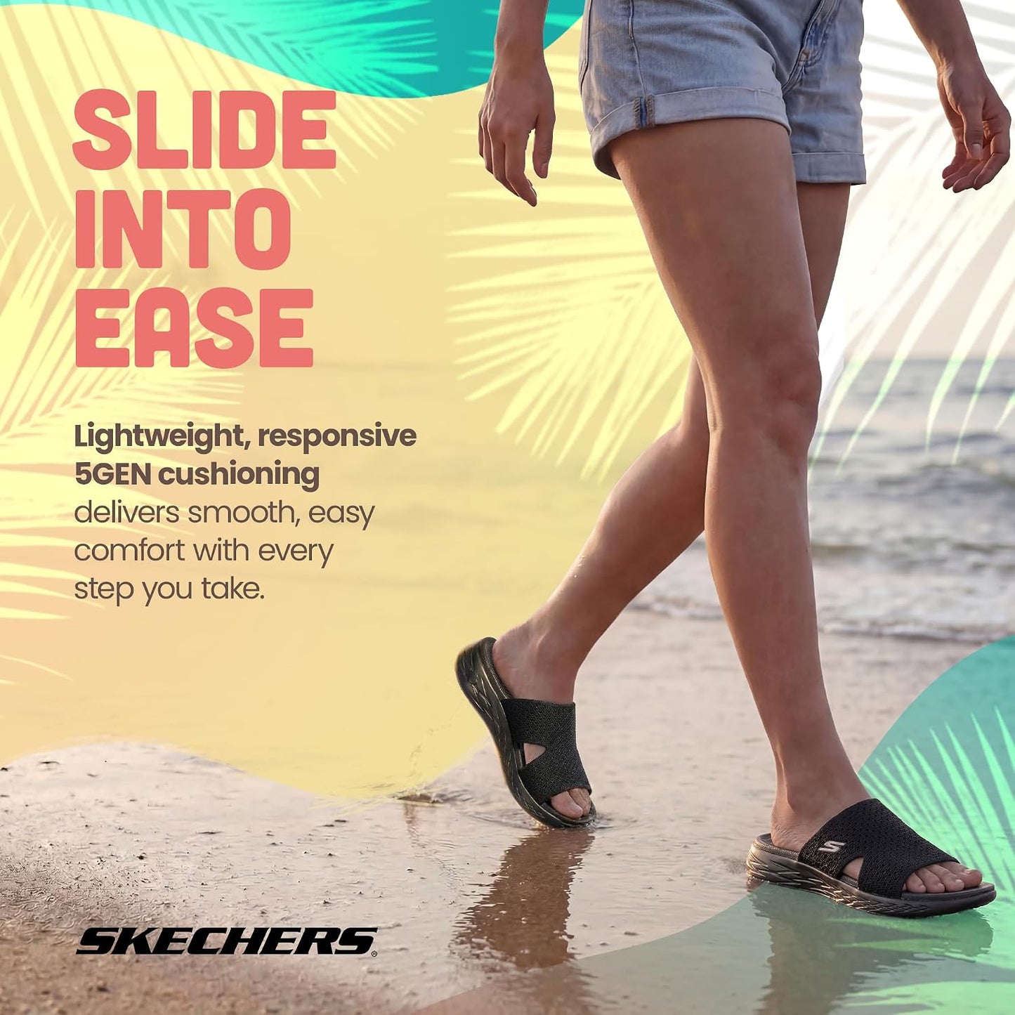 Skechers Women's On-The-Go 600 Adore | Casual, Stretch Fit, Air-Cooled Goga Mat, 5GEN Cushioning, Machine Washable