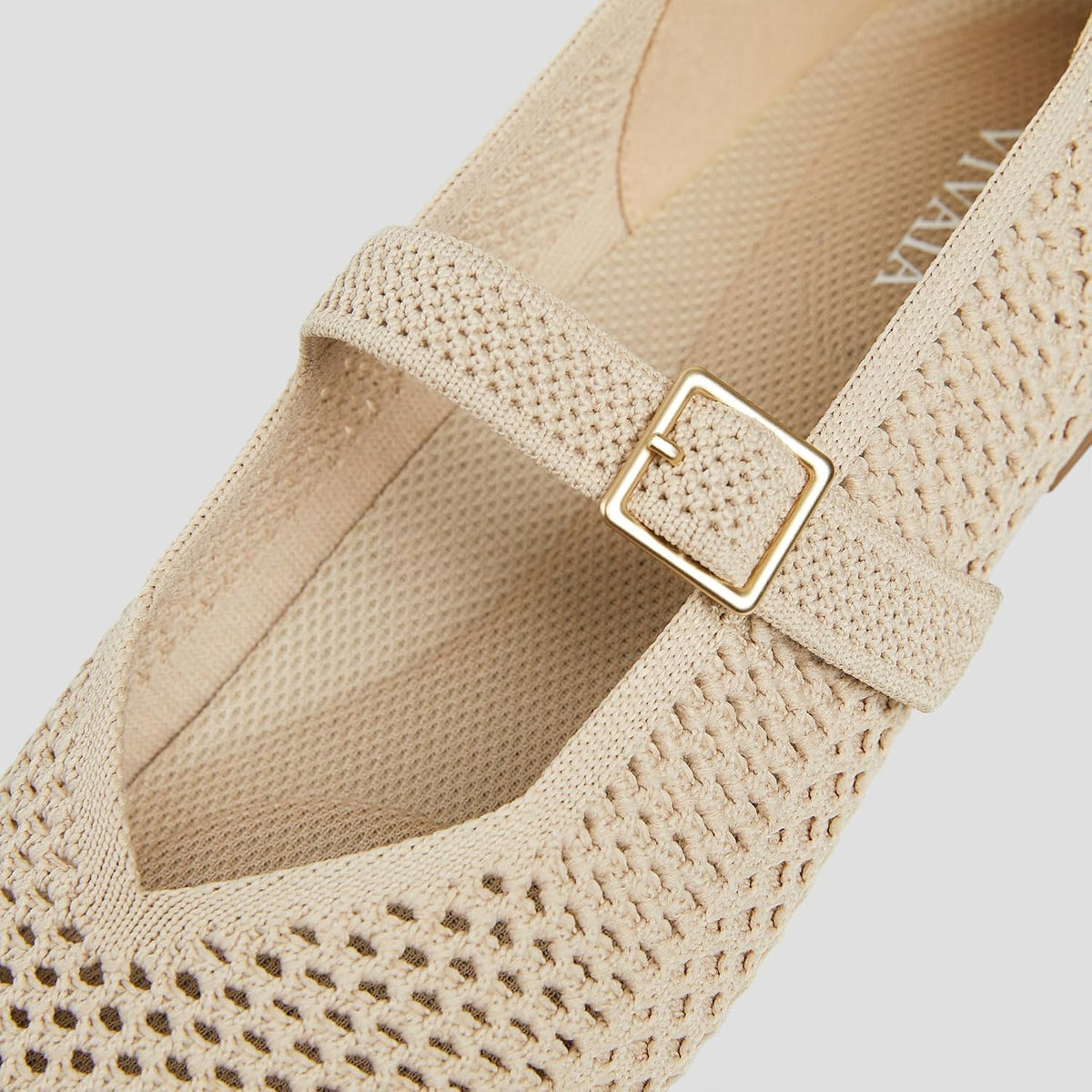 VIVAIA Women's Margot Mary Jane Square-Toe Ballet Flats