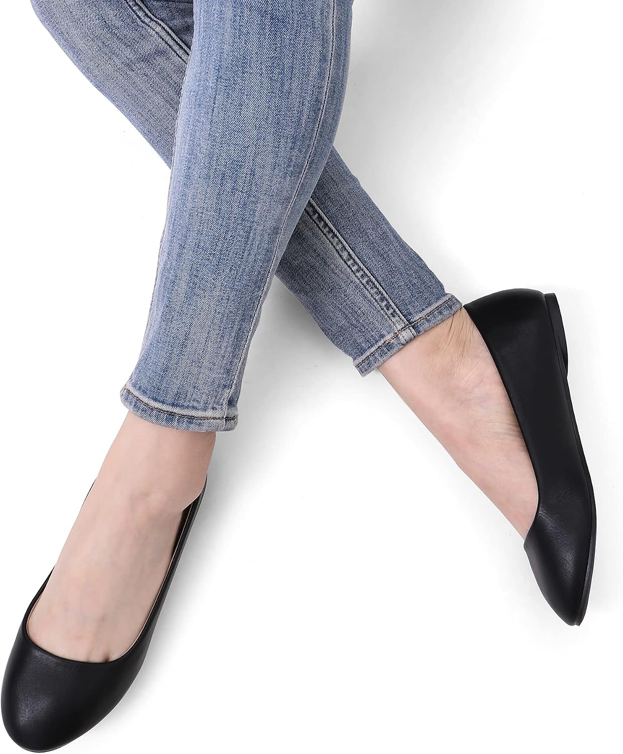 DREAM PAIRS Women's Ballet Flats Shoes | Dressy Comfortable Round Toe Slip on Ballerina Flats,Suitable for Daily Wedding Work Office Business Walking Shoes