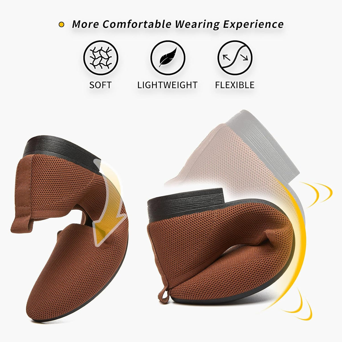BABUDOG Women's Flats Shoes Mesh Slip on Loafers Soft Memory Foam Flats | Breathable Mesh Slip on Loafers,Casual Comfortable Dress Shoes for Work