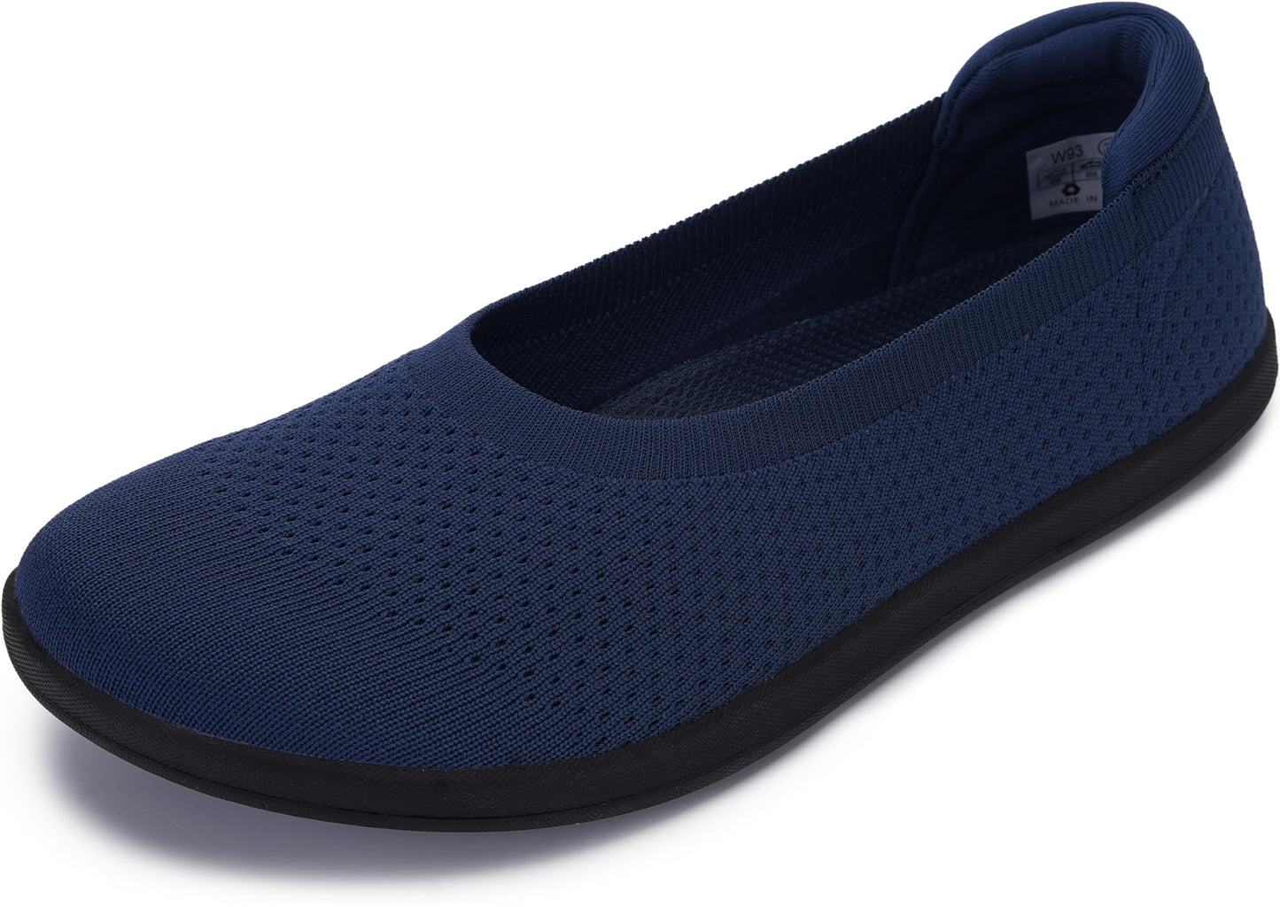 WHITIN Women's Wide Toe Box Barefoot Ballet Flats W93 | Natural Toe Space for Wide Feet, 2 Removable Insoles for Adjustable Fit, Comfort for Office, Dress, Business Casual, Daily