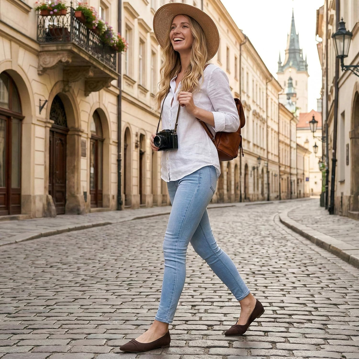 Alicegana Dressy Casual Flats for Women: Comfort Pointed Toe Business Shoes | Slip On Ballet Flats for Work Office 2026 with Memory Foam Insole & Non Slip Sole for Travel Driving Vacation