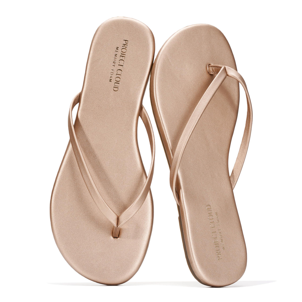 Project Cloud Flip Flops for Women Memory Foam Flats Sandals (Foundations) | Lightweight and Durable Non-Slip SoleWomens Sandals - Beach Essentials Womens Flat Sandals for Everyday Comfort Daily Wear